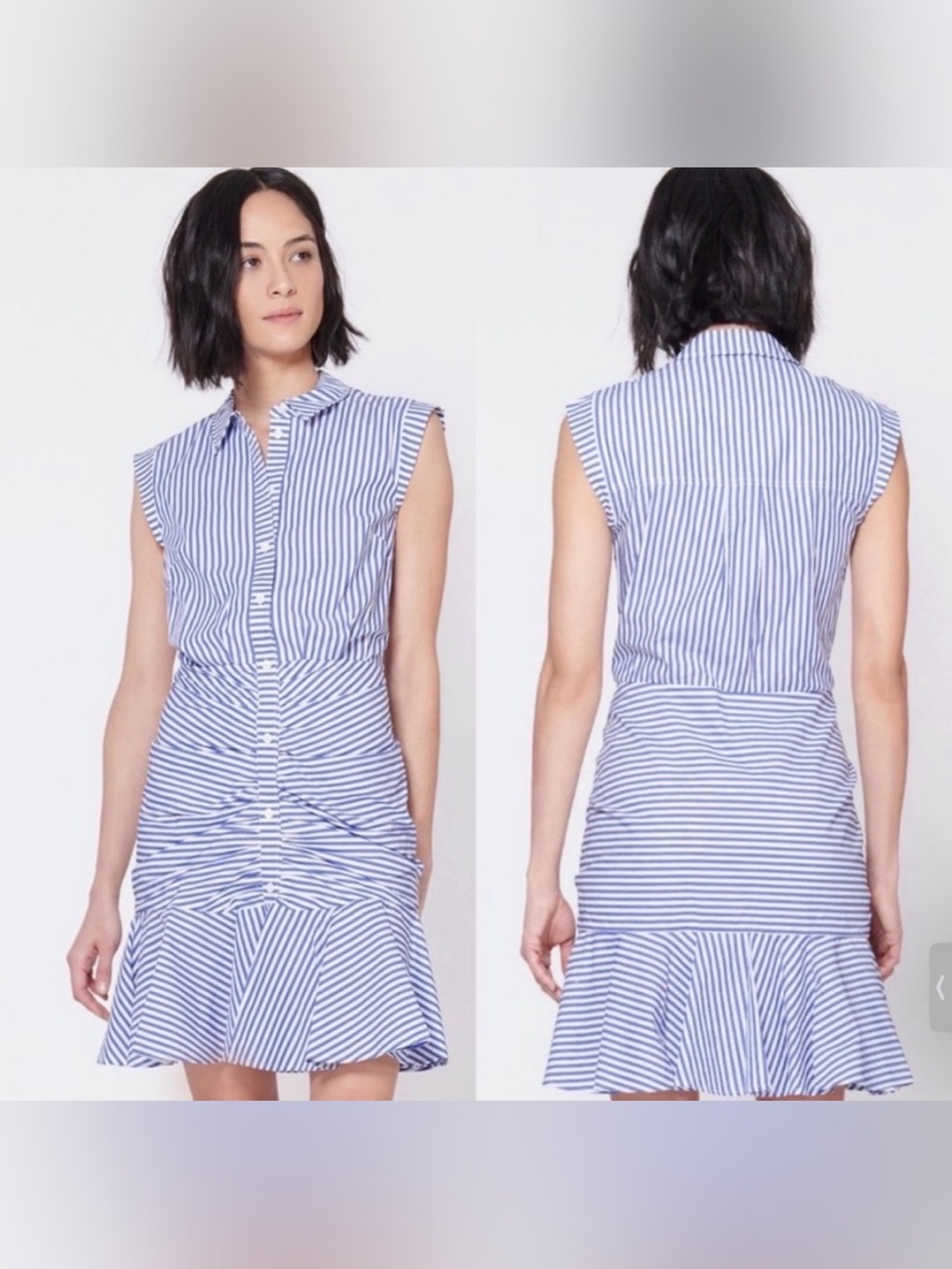VERONICA BEARD Bell
Button Down Shirt Dress Sz 0